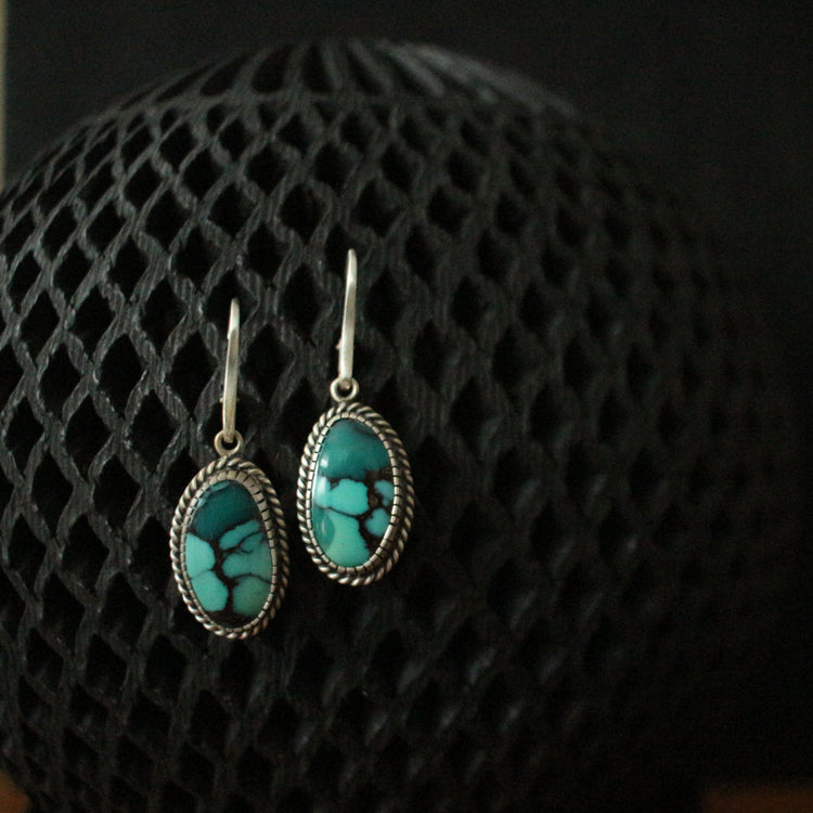Chinese Turquoise Earrings